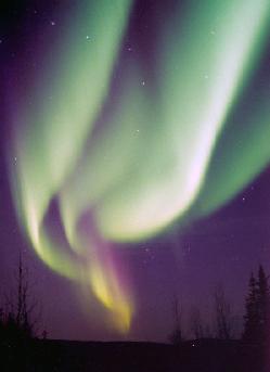 aurora as seen from the ground